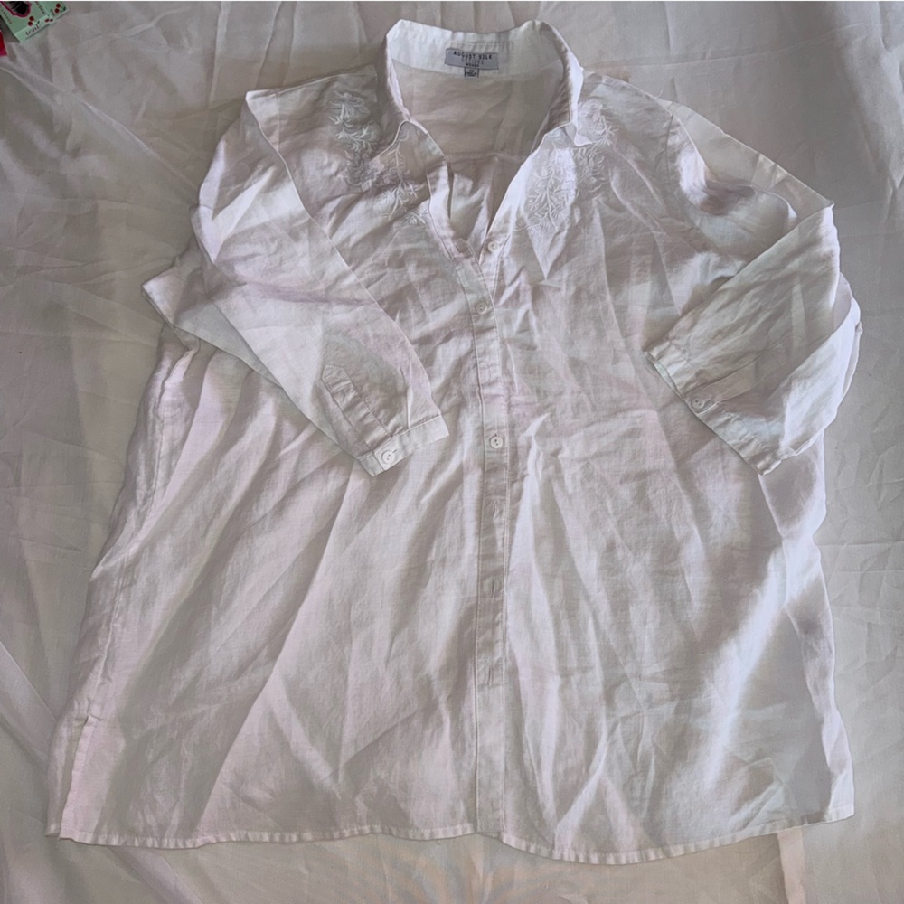 White Button-Up Shirt